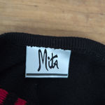 Vintage USA Made Ladies' Zip Up Colorblock Sweater Black Size L Photo 1