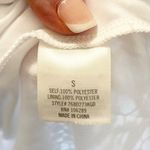 Blue Rain  Lace Sheath Midi Dress Sleeveless V Neck White Size S Bridal Wedding Photo 10