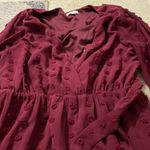Baltic Born Paisley Dot Midi Dress Burgundy Women's L Photo 9