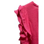 Chico's Flutter Sleeve Linen Top Pink Size 1(M) Coastal Beach Summer Resortwear Photo 8