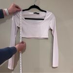 Pretty Little Thing Ribbed Long Sleeve Crop Top Size 2 Photo 4