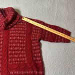 Lucky Brand  Sweater Womens S‎ Red Cowl Neck 3/4 Sleeve Pullover Sweater NEW Photo 4