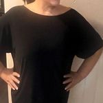 Black cocktail dress. Practically new. Jewel detail, draping back! Marina brand Size 16 Photo 0