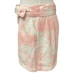Elodie Tie Dye Printed High Rise Belted Trendy Chic Mini Skirt Size Medium NWT Photo 3