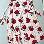 Pink Roses Floral Midi High Photo 0