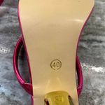 Hot pink pumps with gold shaped heart for heel fashion shoes size 40/9 Photo 8