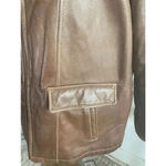 Vintage Women's Wilson's Leather Jacket Coat XL Brown Corduroy Cuffs Excellent! Photo 2