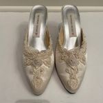 Victoria's Secret Sexy Vintage Victoria Secret Bridal/Honeymoon Embellished Fabric Slippers/Heels Photo 1