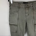 Silver Jeans Aiko Skinny Green Cargo Zip Pockets Pants Sz 31 Photo 3