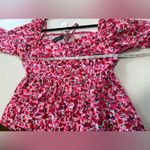 Zexxxy Women's Floral Pink Long Sleeves Ruffle Dress Size XL NWT Photo 12