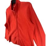 Orvis  Jacket Womens Large Rust Orange Full Zip Pockets Casual Cotton Sweatshirt Photo 1