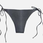 NWT Tavik Moderate Coverage Black Side Tie Gray Dot Bikini Bottoms (M) Size M Photo 0
