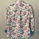 Talbots PRE FALL MEDIUM PASSPORT STAMPS CLASSIC SHIRT IVORY Photo 13