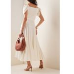 Cult Gaia  Mina Dress‎ Cream Ivory White Button Down Front Small Photo 1