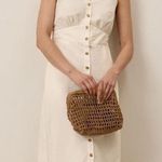 Pact Canopy Linen Blend Button Front Maxi Dress Bone White Size Small NWT Photo 0