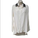 Derek Lam 10 Crosby Cream Black Top Photo 1