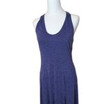 Maeve Anthropologie  Melanie Purple Knit Maxi Dress Size S Small Lace Back Photo 4