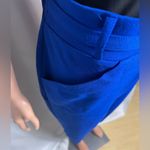 NYCC Ankle Crop Pants W/ Belt Size 12P Royal Blue, Pockets, Pull On Blue Photo 3