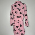 Juicy Couture Bathrobe Robe Crown Pink Sleepwear Women S/M or L/XL Photo 6