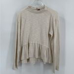 Anthropologie Pilcro  Mock Turtleneck Flare Ruffle Sweater size‎ small Photo 3