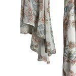 Kensie  White Floral Print Off the Shoulder Long Bell Sleeve Shift Mini Dress 6 Photo 6