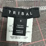 Tribal Size 8 PLAID pants with pink/purple pinstripes NWOT Photo 3
