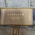 Everlane  Original Cheeky Women's Blue Straight High Waist Denim Jeans Pants 28 Photo 3
