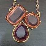 Banana Republic Purple Glass Amethyst Beaded Necklace Photo 6