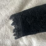 Moon River  Whimsical crushed velvet lace sleeve top Photo 5