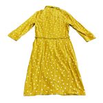 Boden Bright Yellow Polka Dot Dress Button Photo 6