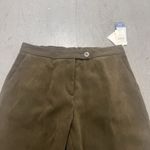 Coldwater Creek Green Moleskin Dress Pants Sz 10 Soft Knit Microfiber Tab Waist Photo 3