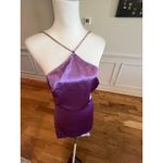 PRETTY GARBAGE LAVENDER NWT SATIN DRESS ADJ CHAIN STRAPS WOMENS SIZE MEDIUM Purple Photo 2