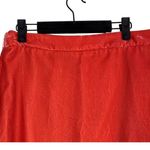 J.Crew Soft Velvet Mini Skirt Lined Lightweight Zip Up Back 4 Coral Orange Red Photo 2