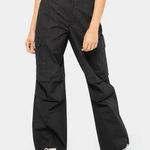 Peace Love World  NWOT Cotton Utility Pant with Bungee Hem Size 4 Petite Black Photo 0