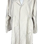 ZARA Woman Ivory Overcoat Trench Coat Size S Lightweight Spring Summer Photo 0