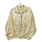 FU DA International Yellow Pale Gold Silk Track Jacket L Size L Photo 0