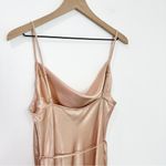 Shona joy  La Lune Bias Cowl Maxi Dress Satin Desert Rose size 10 Photo 4
