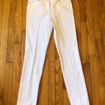 J. McLaughlin  NWOT Women's Stretch Slim Fit White Jeans Gold Button Size 4 Photo 1