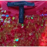 BCBGMAXAZRIA  Women's S Red Ombré Sequin Mini‎ Dress Short Sleeve Party Cocktail Photo 1