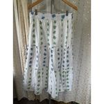 American Eagle Boho Cotton Linen Blend Floral Tiered Crop Tank Maxi Skirt Set L Size L Photo 4