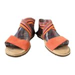 Sorel Shoes Womens 9 Purple Orange Suede Ella Zing Criss Cross Flats Sandals Photo 5