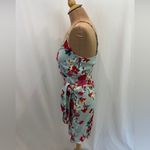 Yumi Kim YUMI Kim Light Blue Floral Faux Wrap Mini Dress Photo 3