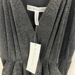 BCBGeneration Black Grey Metallic Glitter Halter Formal Maxi Dress NEW Photo 7