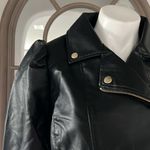 New Look Bomber Faux Leather Jacket in Black, Size L New w/Tag Photo 7