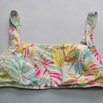No Boundaries  Pink Floral Boho Swim Sports Bra Beach Bralette Bikini Top L Large Photo 0