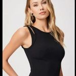 Paige Nwt  yuzu black cutout tank $140 minimalist classic designer boho revolve Photo 0