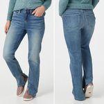 Peace Love World  Inside Slit Straight Leg Jeans Medium Wash Women’s Size 00 | 27 Photo 15