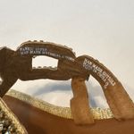 Yellow Box  Sandals Platino Flatform Toe Post‎ Glitter Rhinestones Wedding Size 8 Photo 7