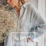 Lemlem x H&M Linen Stripe Button Down Shirt M Oversized Photo 5