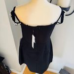 Monique Lhuillier  Blaire Embellished Off the Shoulder Minidress,‎ Black 4 NWT Photo 12